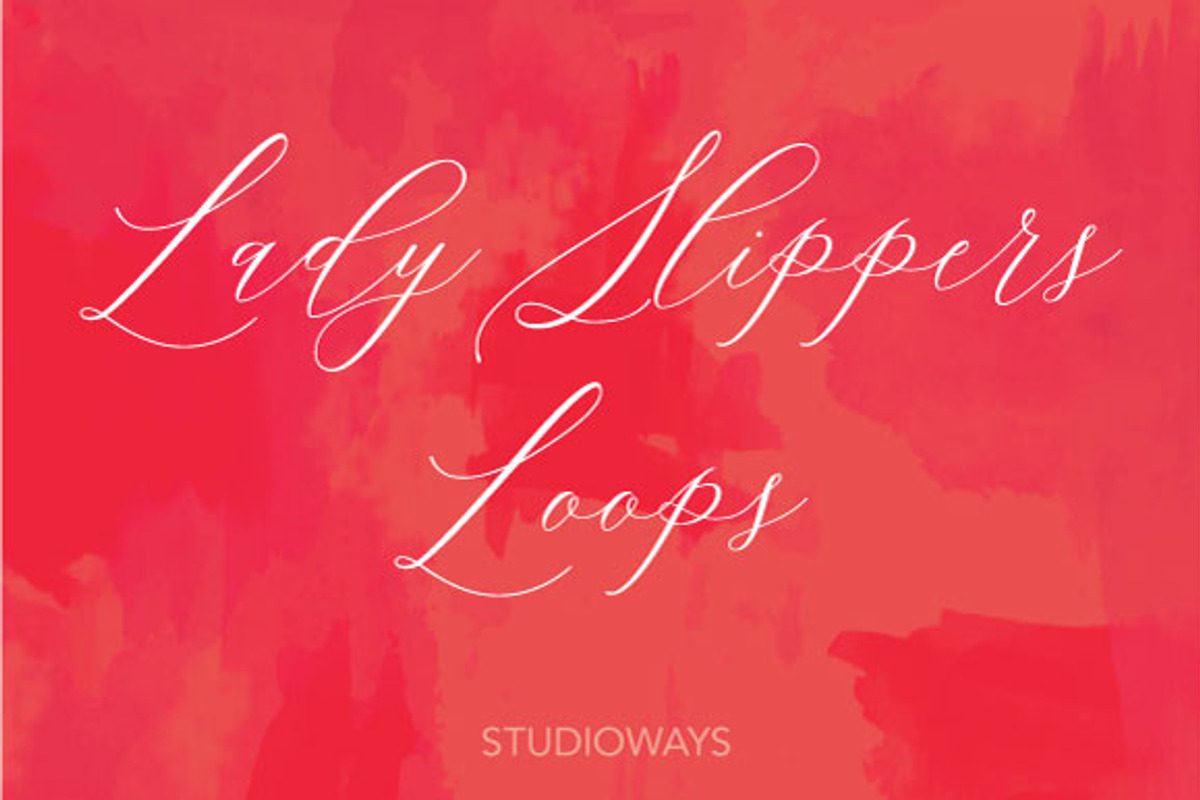 Lady Slippers Loops, a Script Font by STUDIOWAYS (Photo 2 of 6)