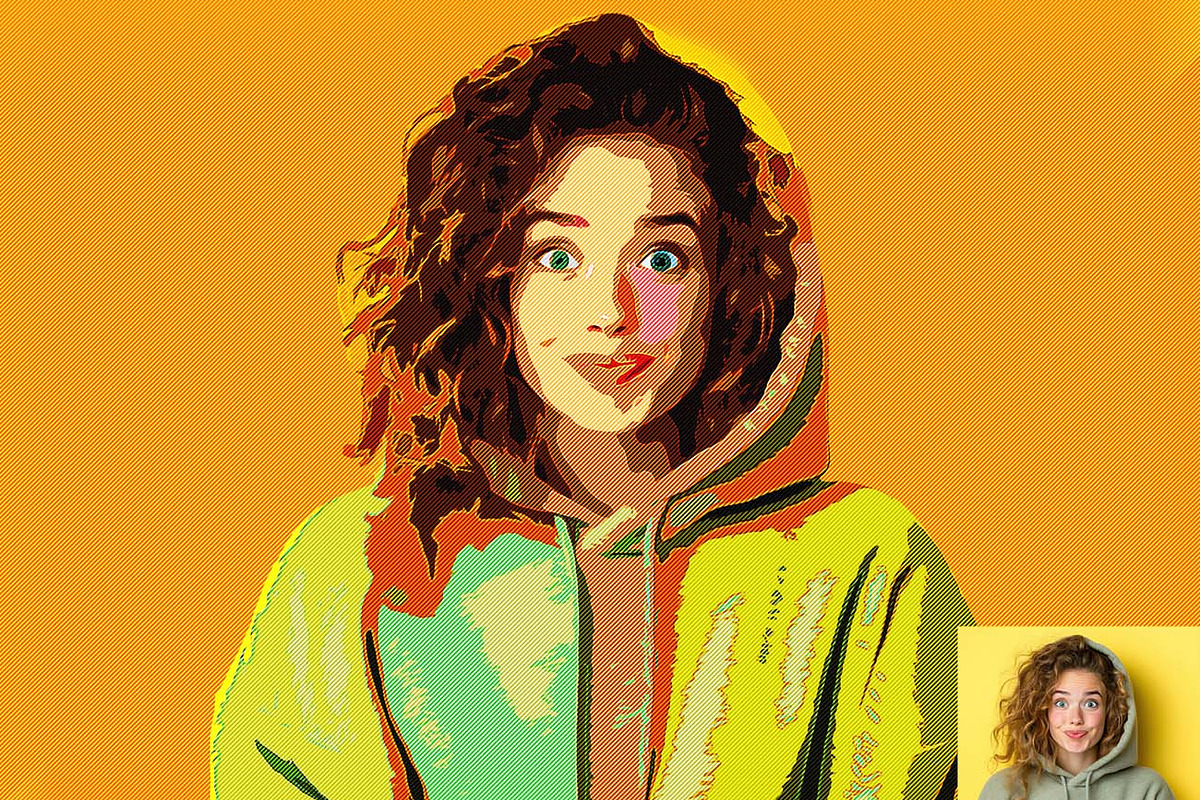 Pop Cartoon Studio FX Photoshop, an Action Add-On by Studio Retouch (Photo 4 of 14)