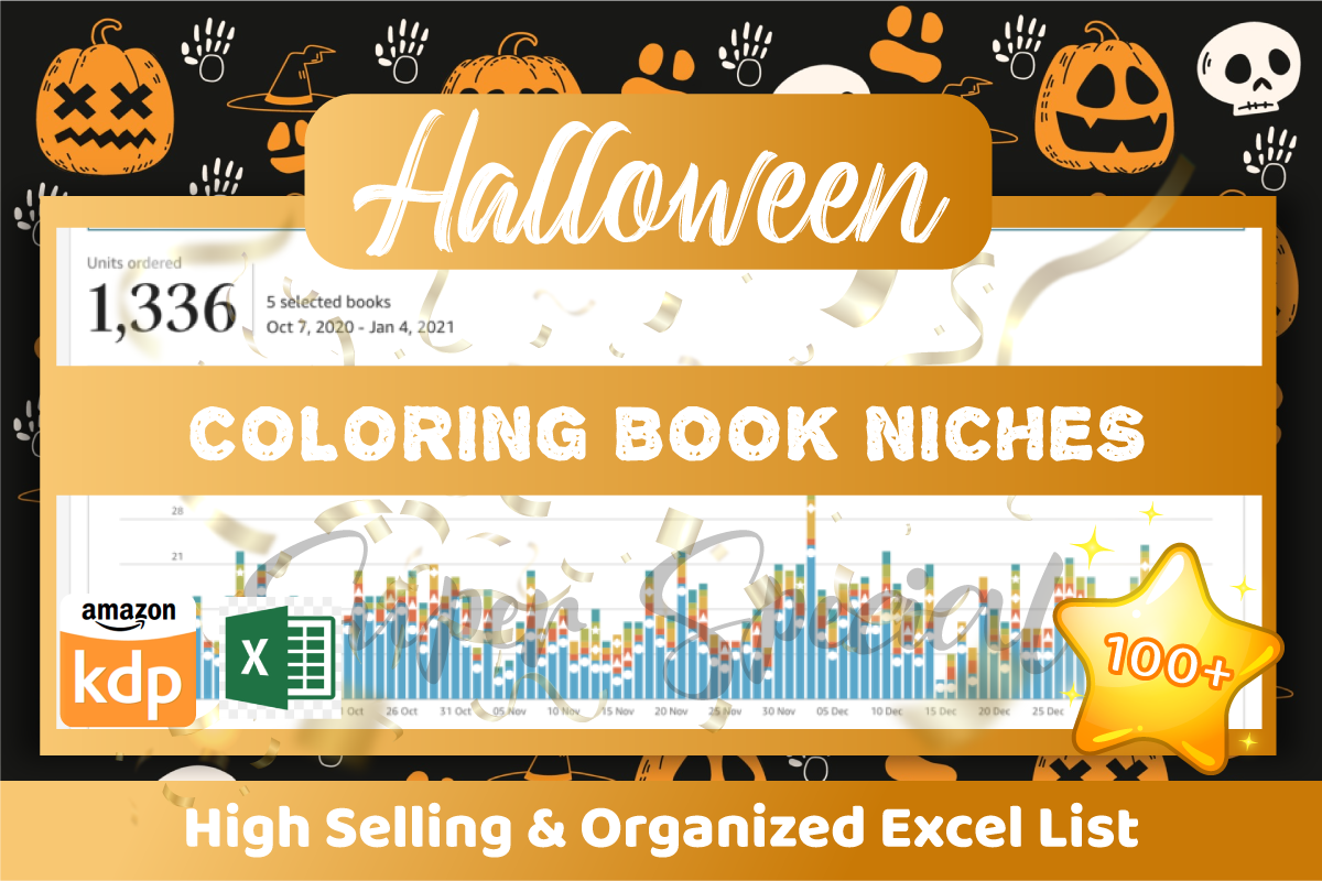 Halloween Coloring Book Kdp Niches by Elimesherstudio | Creative Market