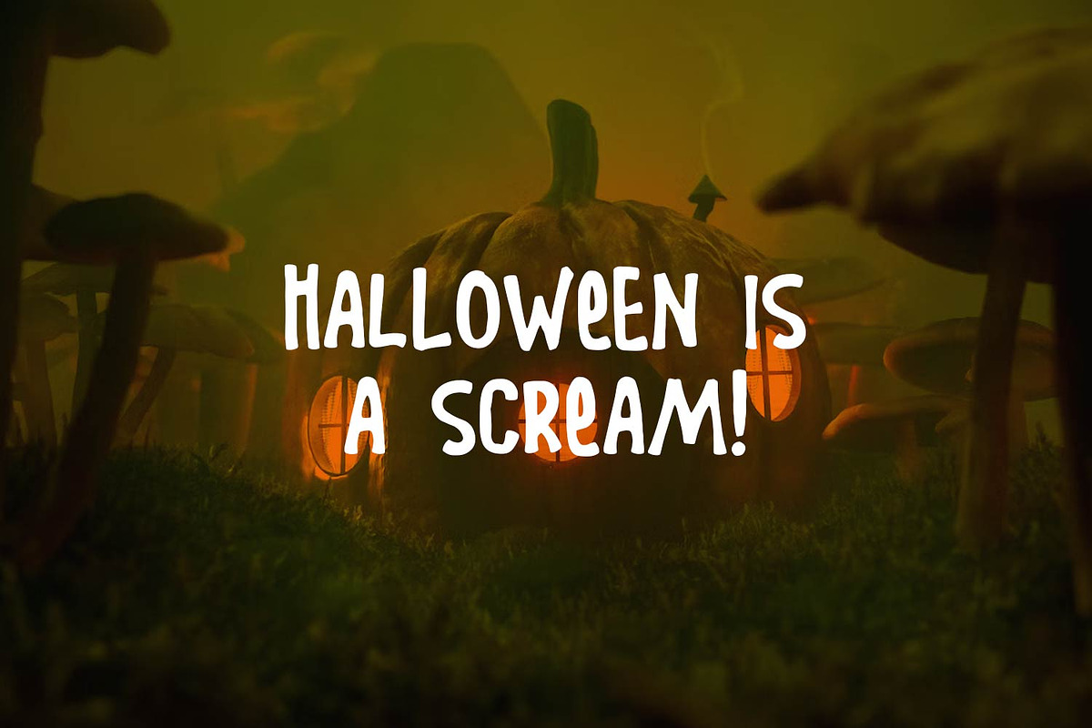 TrickyTreats - Halloween, a Handwritten Font by TrimStudio (Photo 4 of 9)
