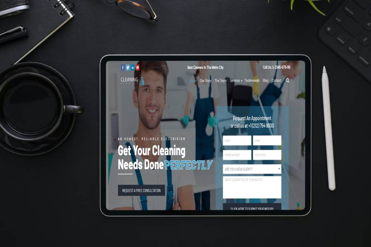 Cleaning Service WordPress Theme preview 4