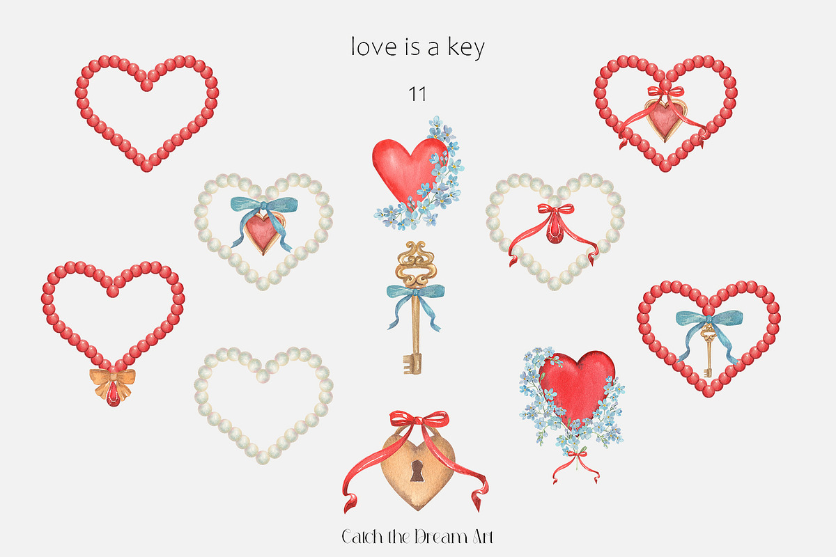 Forget-me-not Antique Valentine, a Seasonal Illustration by Catch the Dream Art (Photo 7 of 10)