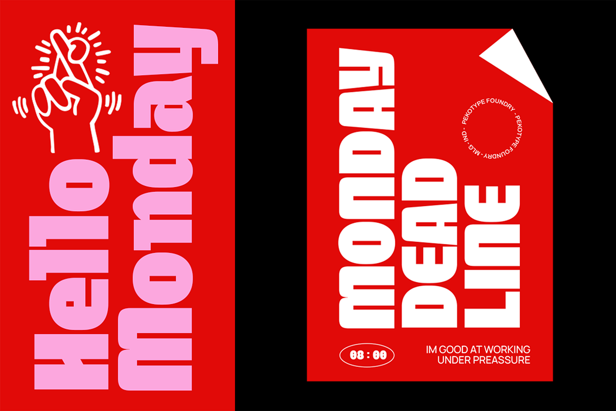KITLE – Bold Funky Font, a Sans Serif Font by Pekotype (Photo 6 of 15)