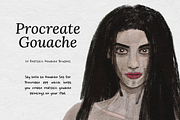 Procreate Gouache Set, a Brush Add-On by Brush Moment (Thumbnail 1 of 9)