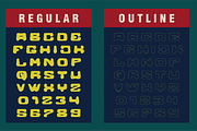 PATDLE - Retro Display Font, a Handwritten Font by Rightwheels (Thumbnail 2 of 10)
