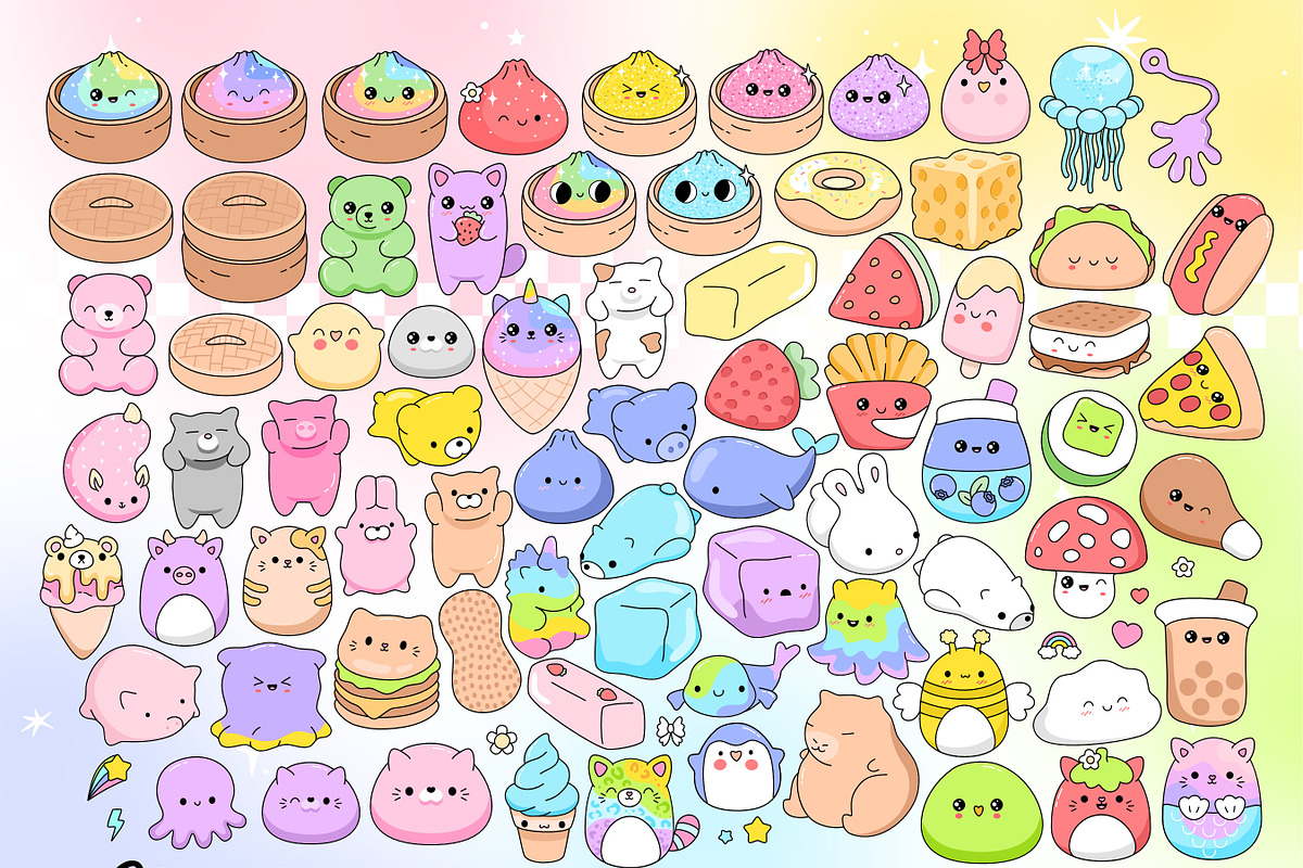In My Squishy Era: Clipart Bundle, an Animal Illustration by Huxmay (Photo 2 of 10)
