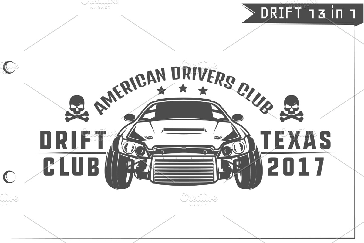 13 in 1 Set of Drift car sport, an Illustration by Hadanello88 (Photo 2 of 5)