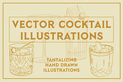 Vector Cocktail Illustrations, a Food Illustration by Instinct Design Co (Thumbnail 1 of 3)