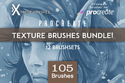 Procreate Texture Brushes BUNDLE!, a Brush Add-On by Extreme Brushes (Thumbnail 1 of 13)