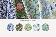 William Morris Style Patterns Set, a Pattern Graphic by likorbut (Thumbnail 2 of 6)