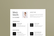 Minimal Resume, a Resume Template by MightyDesign (Thumbnail 2 of 8)