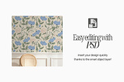 Modern Wallpaper Mockup PSD, a Mockup by First Impression Mockups (Thumbnail 4 of 6)