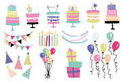 Vector birthday set, a Card Template by martynmarin (Thumbnail 2 of 3)