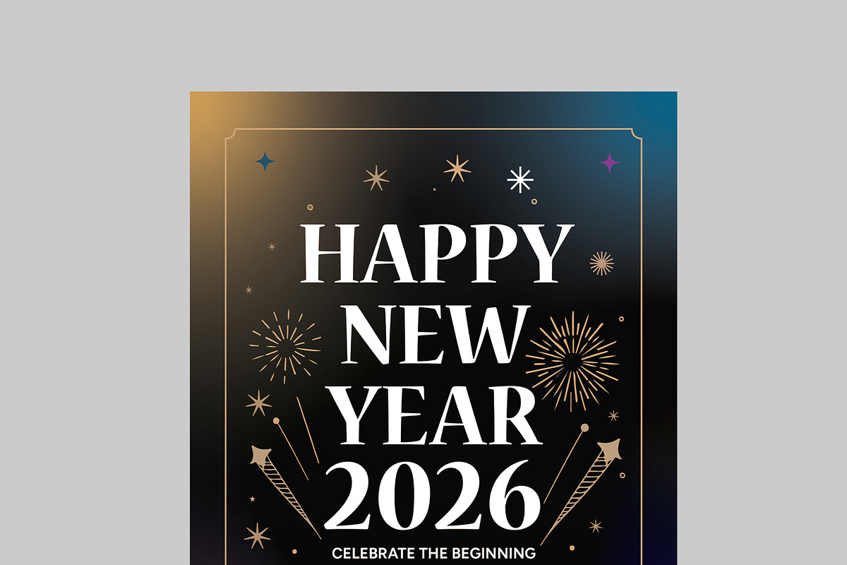 Happy New Year, a Flyer Template by MightyDesign (Photo 4 of 8)