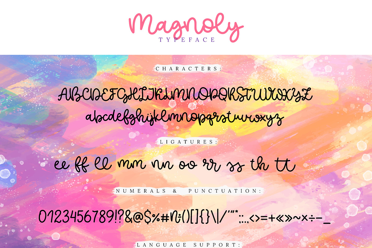 Magnoly Handwritten Font preview 5
