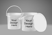 Plastic Bucket Mockup, a Cups & Container Mockup by graphicook (Thumbnail 3 of 5)