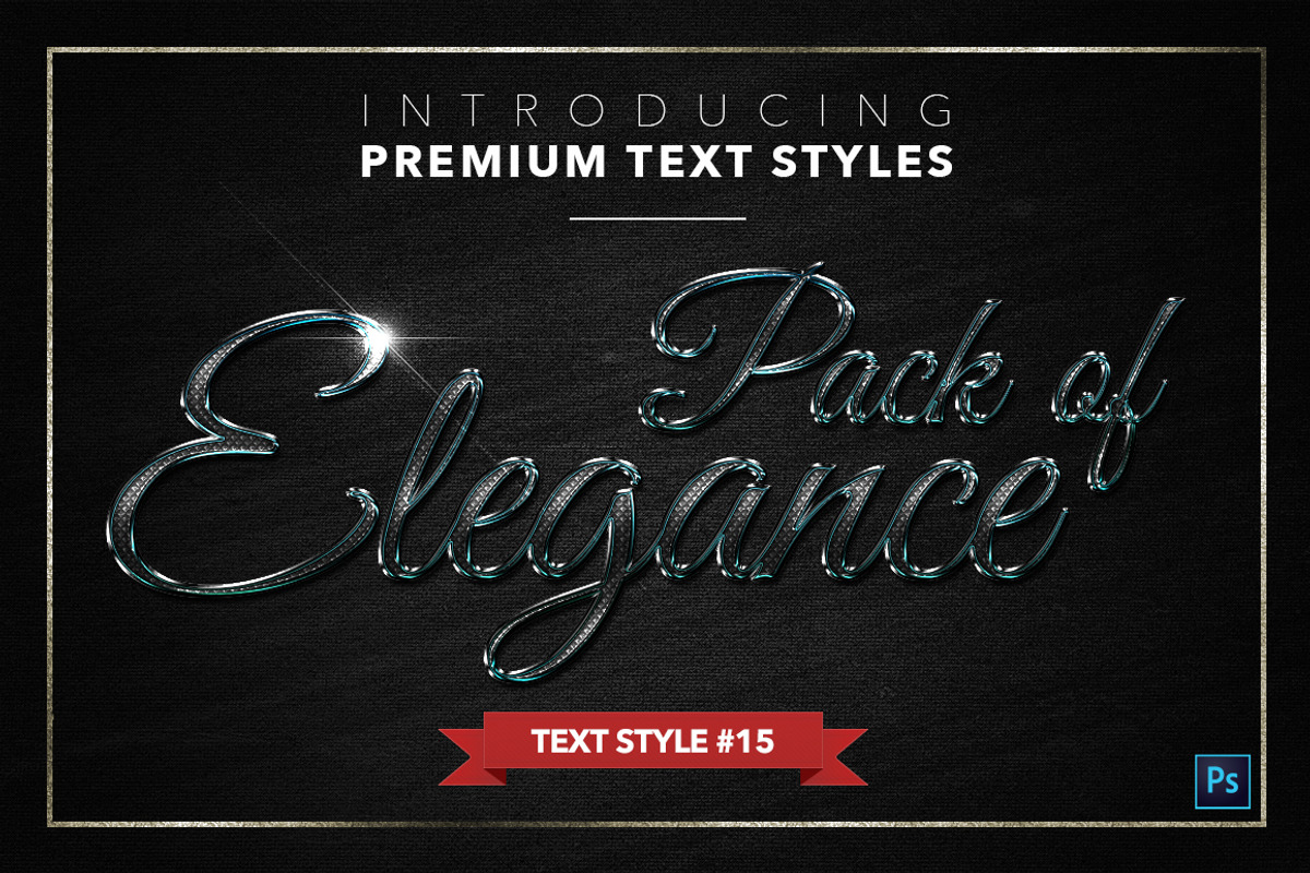 Elegance #1 - 15 Text Styles, a Layer Style Add-On by Jonas Stensgaard (Photo 16 of 18)