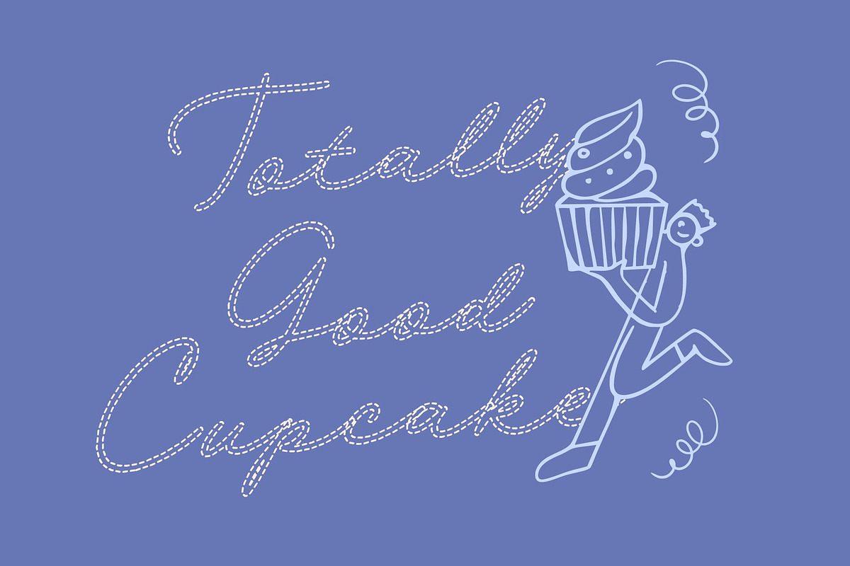 CS Lydia Dashed, a Script Font by Craft Supply Co. (Photo 4 of 8)