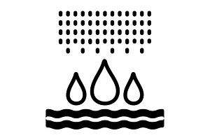 Waters drop solid icon, a Solid Icon by Creative priyanka