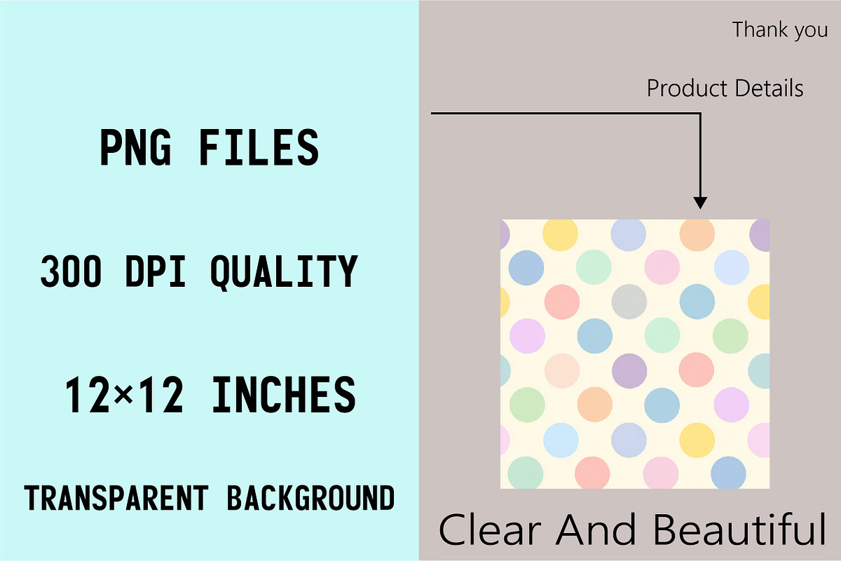 Pastel Polka Dot Seamless Patterns, a Pattern Graphic by SVGArt (Photo 6 of 9)