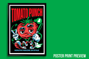 Tomato Punch T-Shirt Illustration