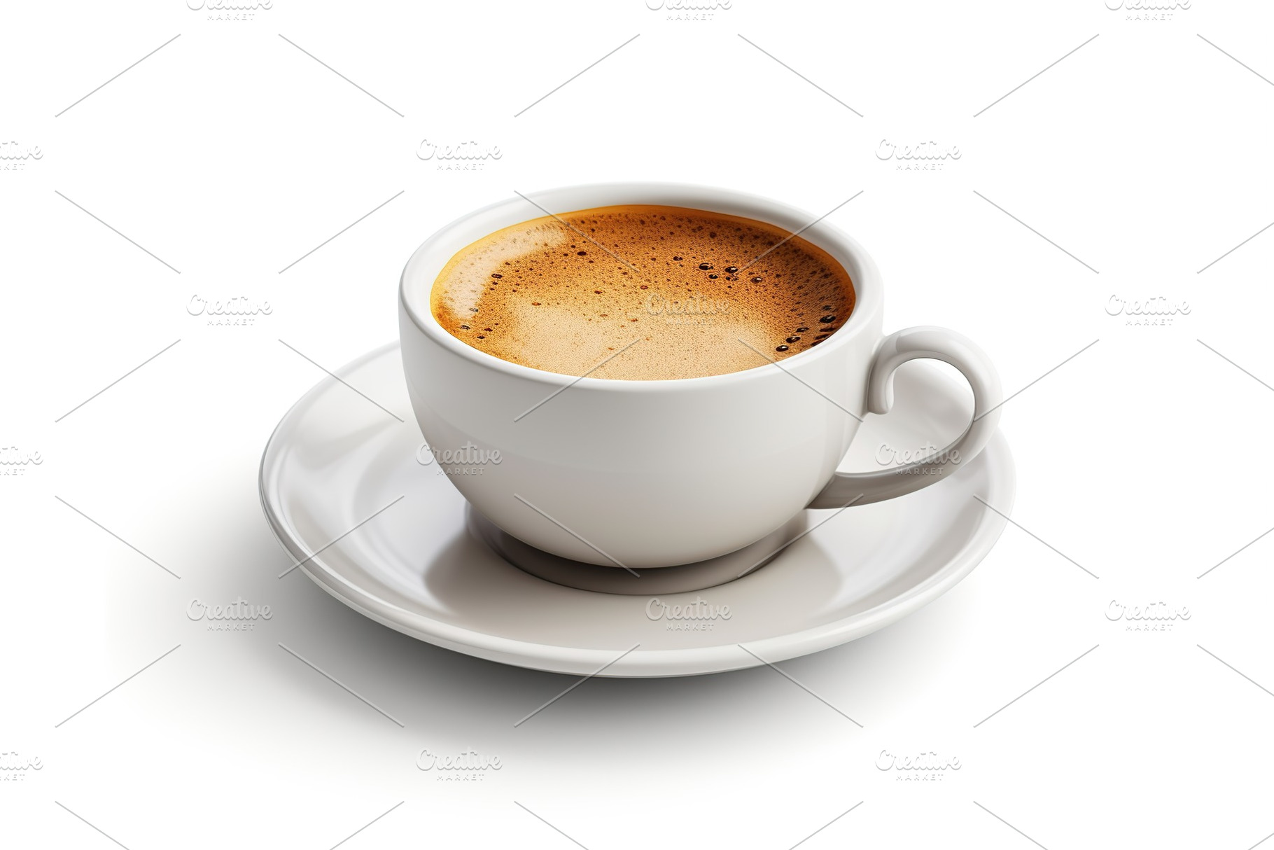 Cup of coffee isolated on white background. Generative AI, a Food & Drink Photo by AlyaAnd