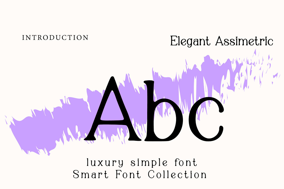 Elegant assimetric, a Serif Font by Wow Magic (Photo 2 of 3)