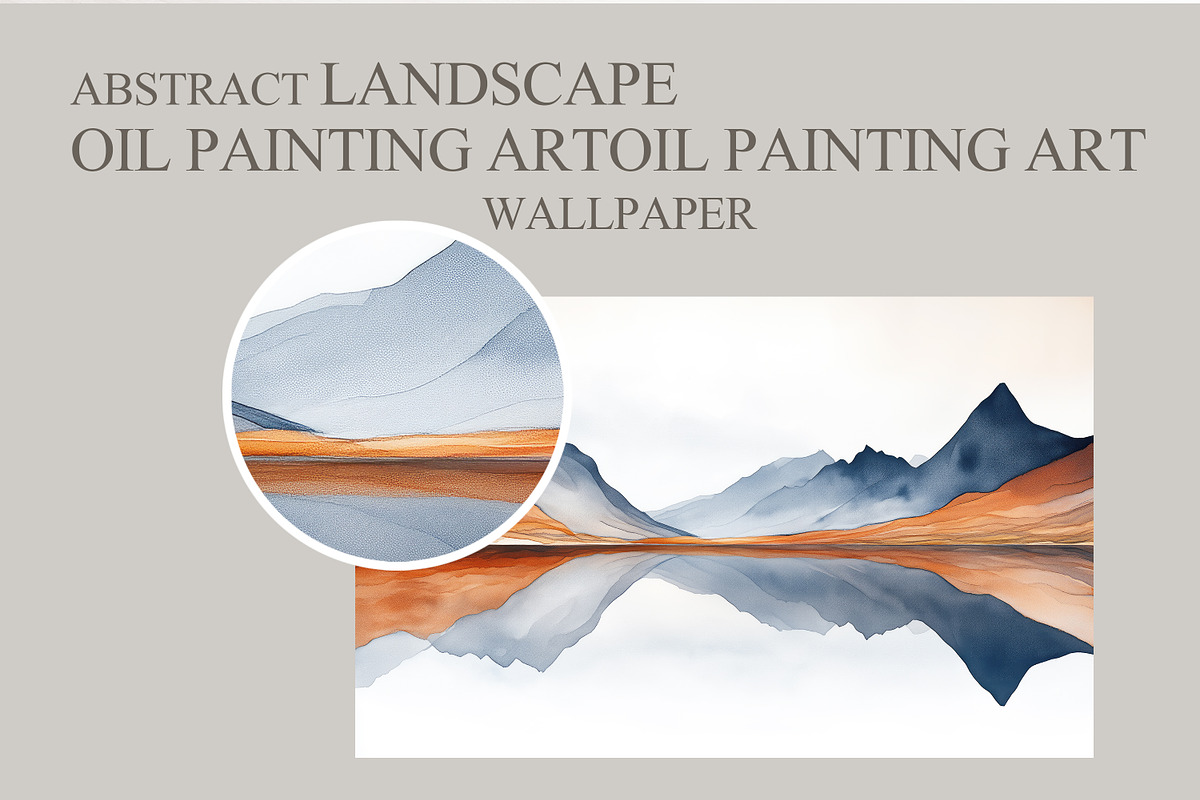 Abstract landscape oil painting art, a Decorative Illustration by fei long (Photo 4 of 10)