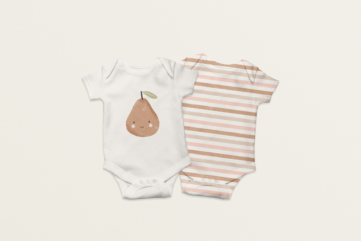 Cute pears Rose and Beige, a Pattern Graphic by Olena Kuznietsova (Photo 9 of 10)