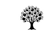 family handprint tree silhouette, an Illustration by Amazin_art (Thumbnail 22 of 29)