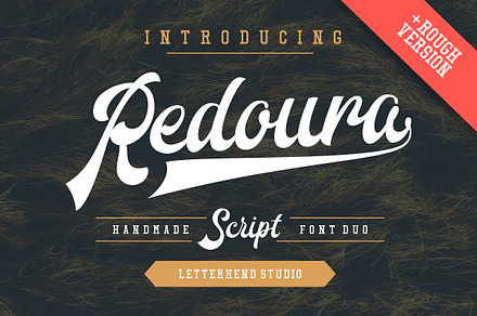 Redoura Font Duo, a Script Font by Letterhend Studio