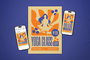 Yoga Class Promotion Flyer Set, a Flyer Template by The Good Store (Thumbnail 1 of 3)
