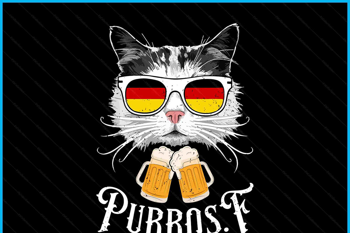 Oktoberfest Cat Bavarian Drinking, a Graphic by Creativeusart (Photo 3 of 4)