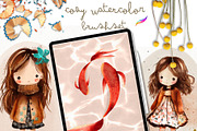 87 COZY PROCREATE WATERCOLOR BRUSHES, a Brush Add-On by Warm Cozy Cottage (Thumbnail 4 of 13)