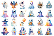 Halloween Iridescent Ghost Clipart, an Illustration by Daily.Designs (Thumbnail 2 of 3)