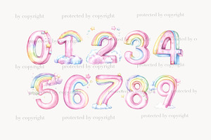 Rainbow Alphabet Clipart