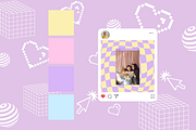 Y2K Aesthetic Canva Post Template, a Social Media Template by Moodwave Studio (Thumbnail 4 of 9)