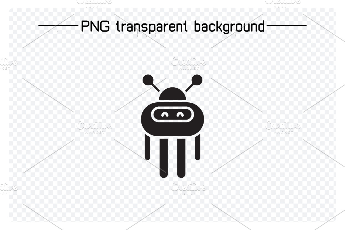 Smart Robot Avatars Set, a Solid Icon by Designfour (Photo 5 of 7)