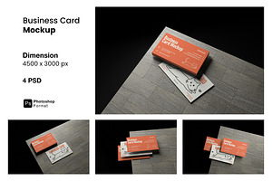 Business Card Mockup, an Advertising Mockup by ianmikraz