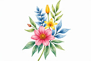 Pastel Floral Watercolor Art, an Illustration by jahid234 (Thumbnail 9 of 11)