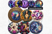 Women's Day Round Cliparts V3, a Seasonal Illustration by ThatsDesignArt (Thumbnail 6 of 11)