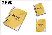 Spiral Notebook Mockup, a Books & Magazine Mockup by mockupbuys (Thumbnail 1 of 8)