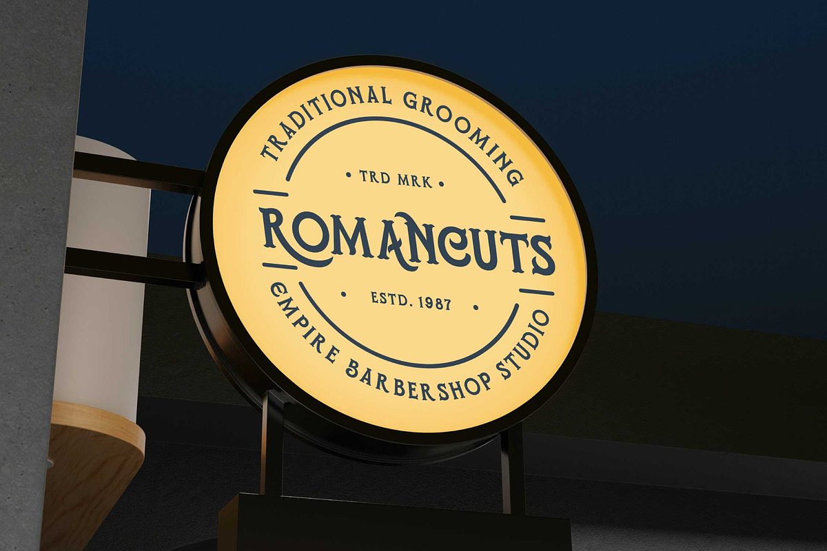 Romanest; Vintage Display Typeface, a Serif Font by Eko Bimantara (Photo 6 of 10)