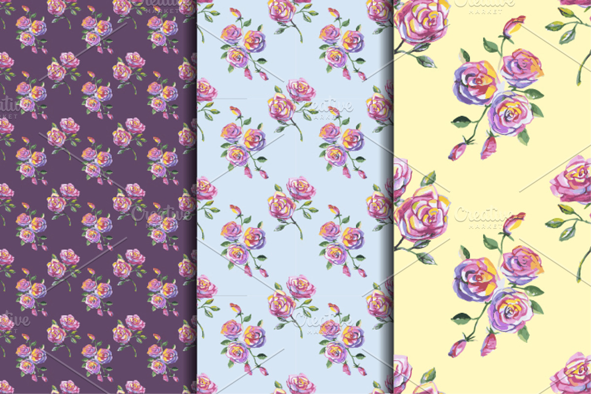 10 floral seamless patterns, a Pattern Graphic by Alena Stoyko design (Photo 2 of 5)