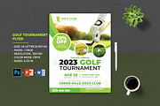 Golf Tournament Flyer Template, a Flyer Template by Designscozy (Thumbnail 1 of 5)