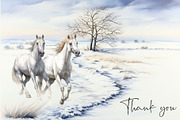 Watercolor Grey Horses & Landscapes, an Animal Illustration by Dazzling Art Boutique (Thumbnail 11 of 11)