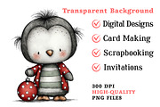 Christmas Whimsical Animals Clipart, an Illustration by Dream Creation (Thumbnail 8 of 8)