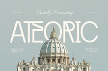 Ateoric - Edgy Grotesque Typeface