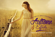 Aesthetic Autumn Effects PS Actions, an Action Add-On by PixelHive Pro (Thumbnail 1 of 5)