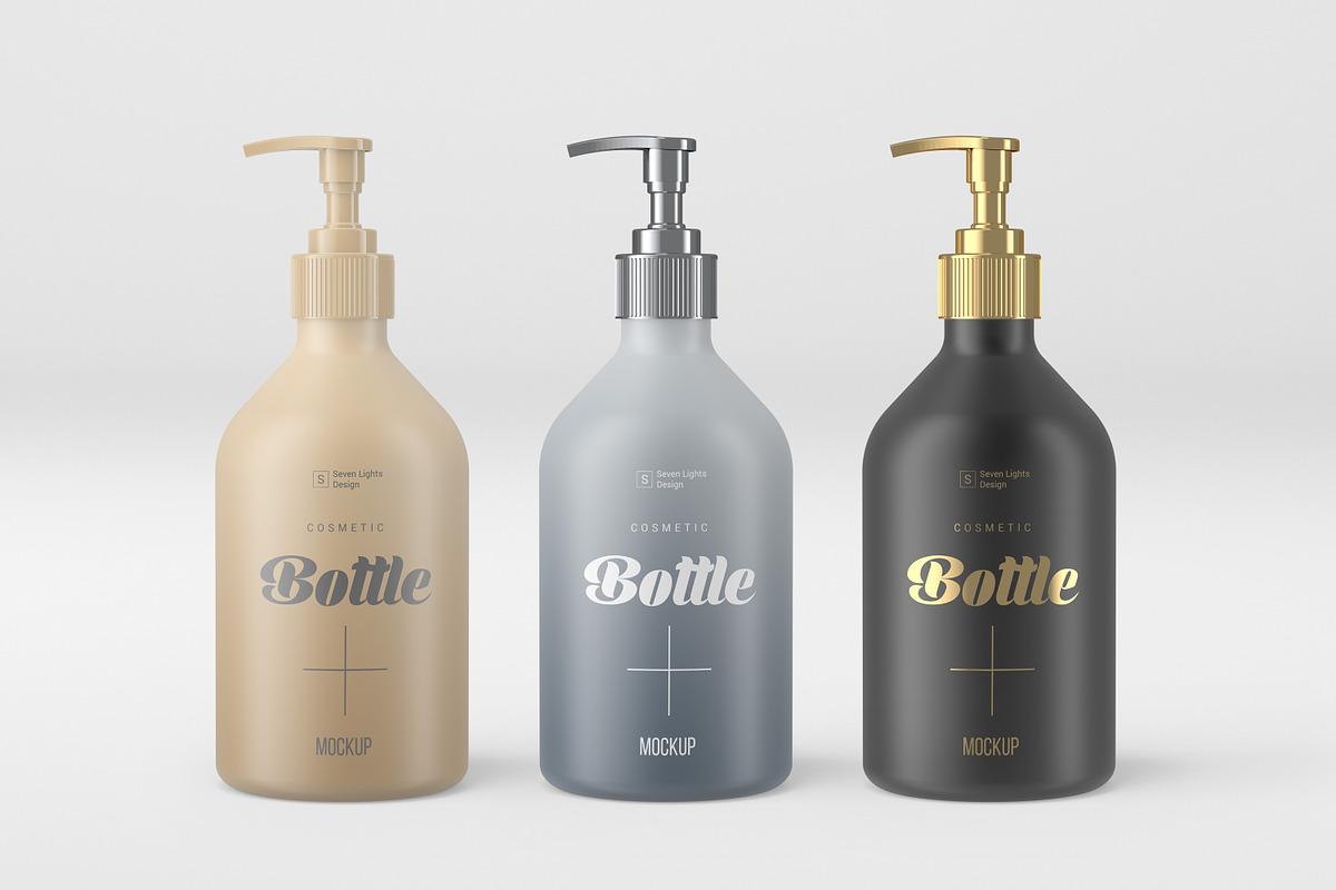 Cosmetic Bottle Mockup #3, a Cups & Container Mockup by Seven Lights (Photo 1 of 9)